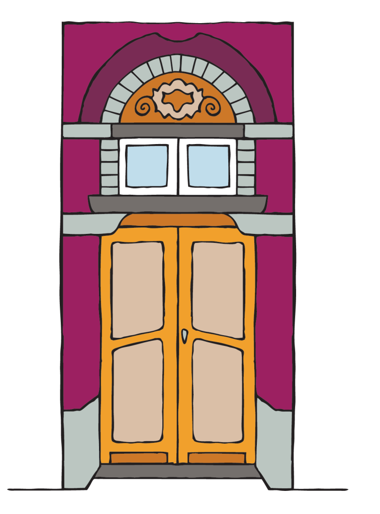 Porte d'entrée de la maison d'accueil et d'hébergement "Le 26"